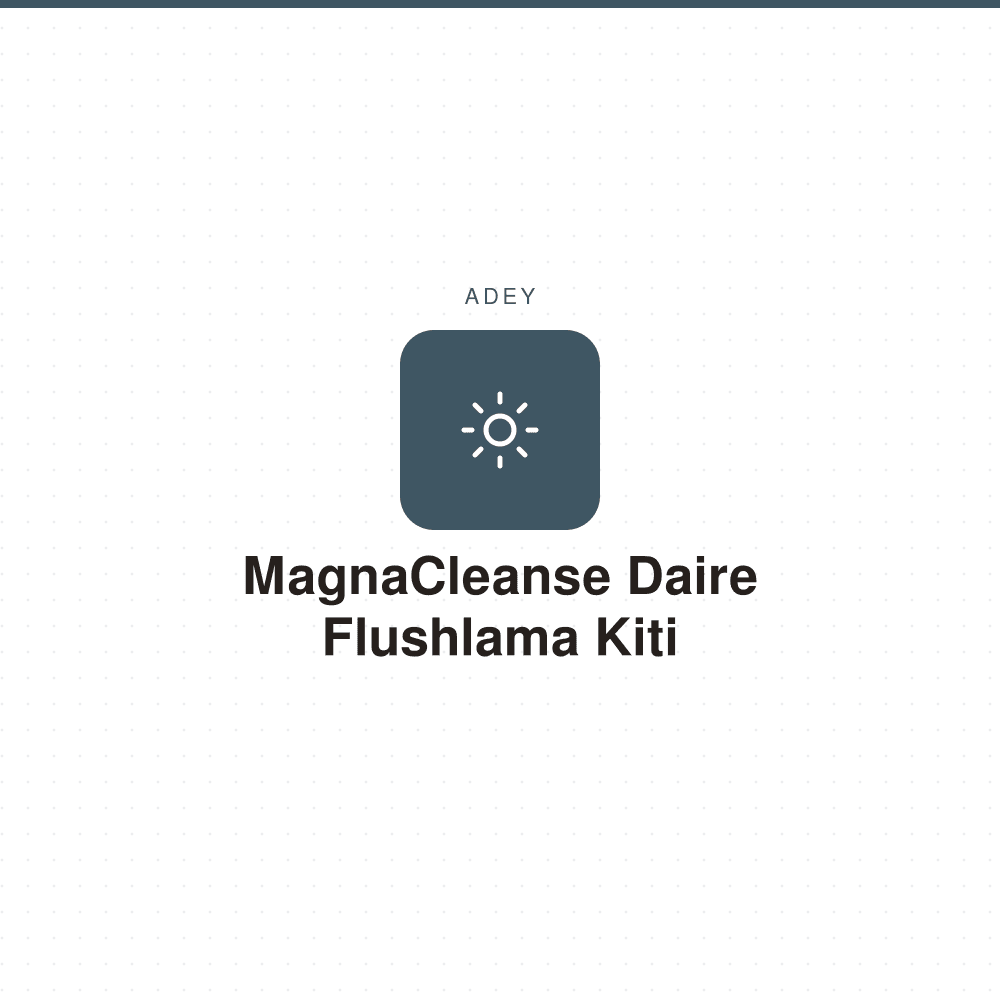 MagnaCleanse Daire Flushlama Kiti