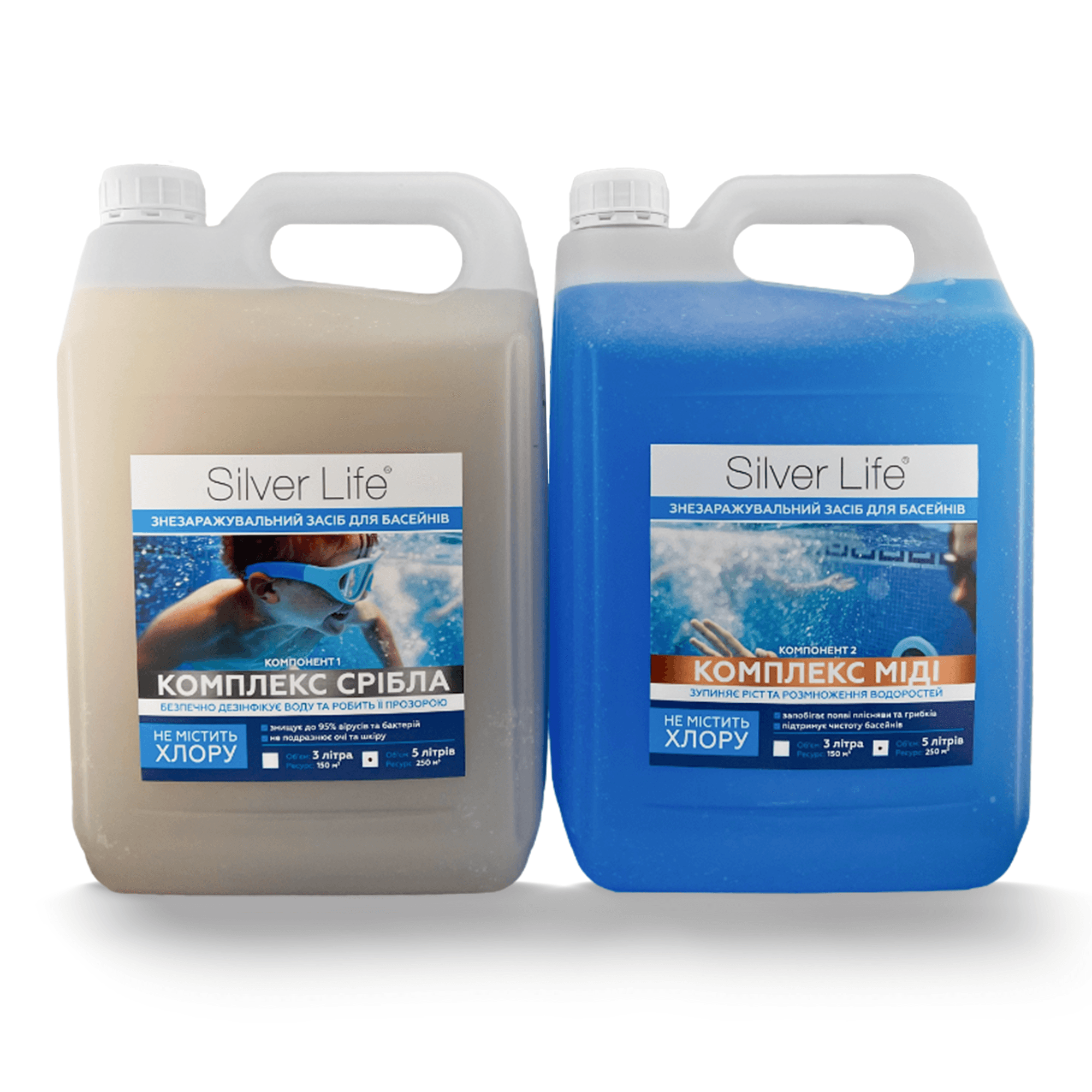 Silver Life Gümüş Bakterisit Kompleks (2×5000 ml) — Kapasite 250 m³